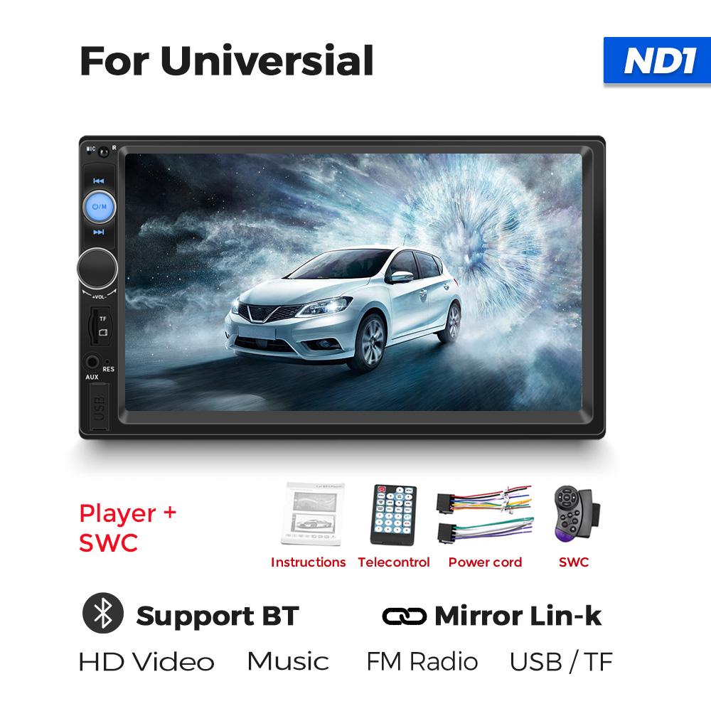 7" Touchscreen MP5 Car Stereo with Mirror Link & SWC