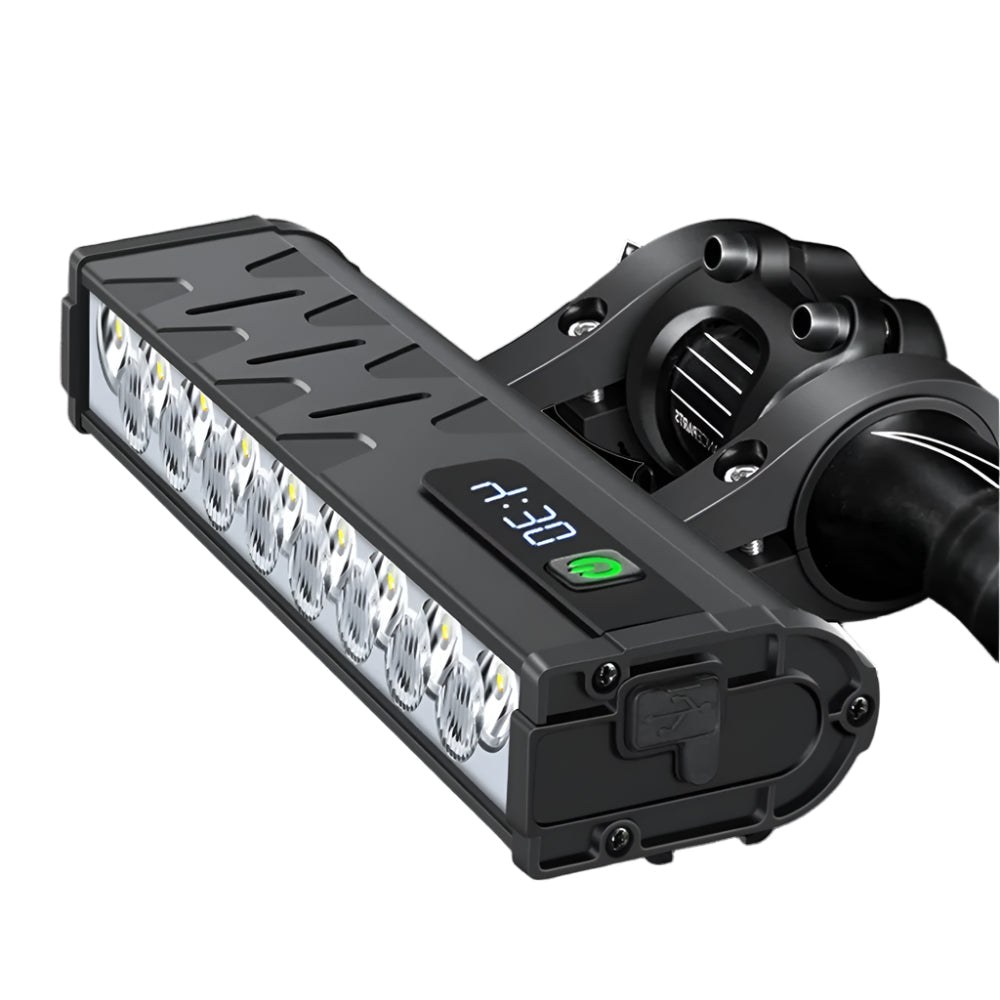 10000 Lumen Bike Light – USB Rechargeable 10000mAh Waterproof Headlight