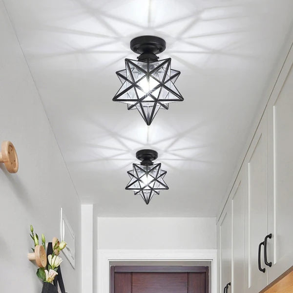 StarGlow LED Ceiling Lamp | Star-Shaped Flush Mount Light