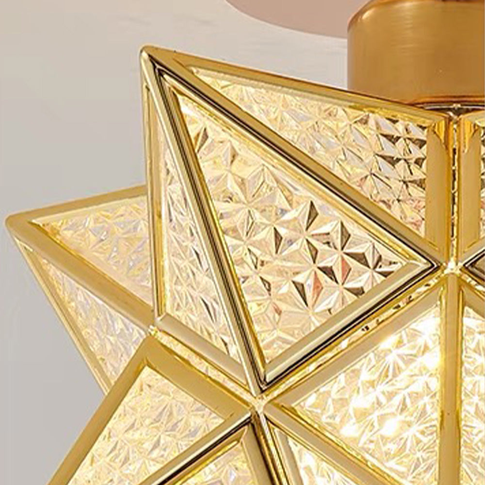 StarGlow LED Ceiling Lamp | Star-Shaped Flush Mount Light