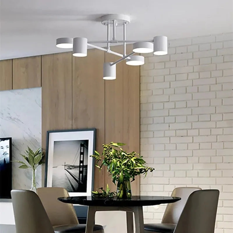 LumiAxis 6-Light Ceiling Light | Modern Adjustable Living Room Fixture