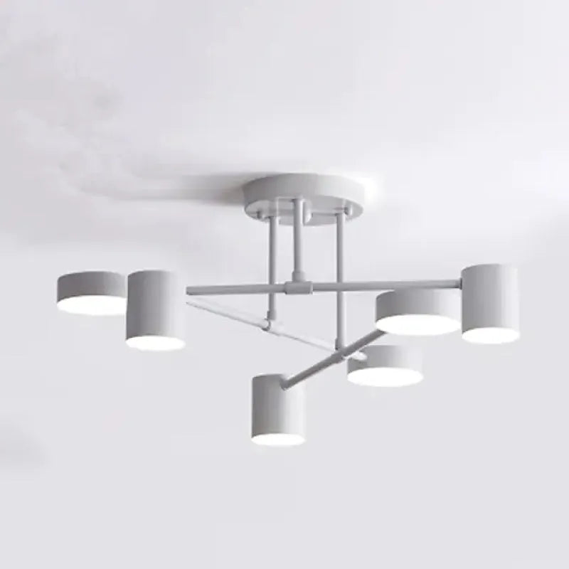 LumiAxis 6-Light Ceiling Light | Modern Adjustable Living Room Fixture