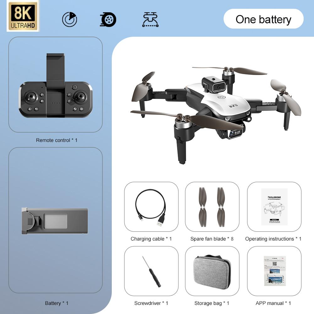 Foldable Drone with 4K & 8K Dual Cameras and Obstacle Avoidance