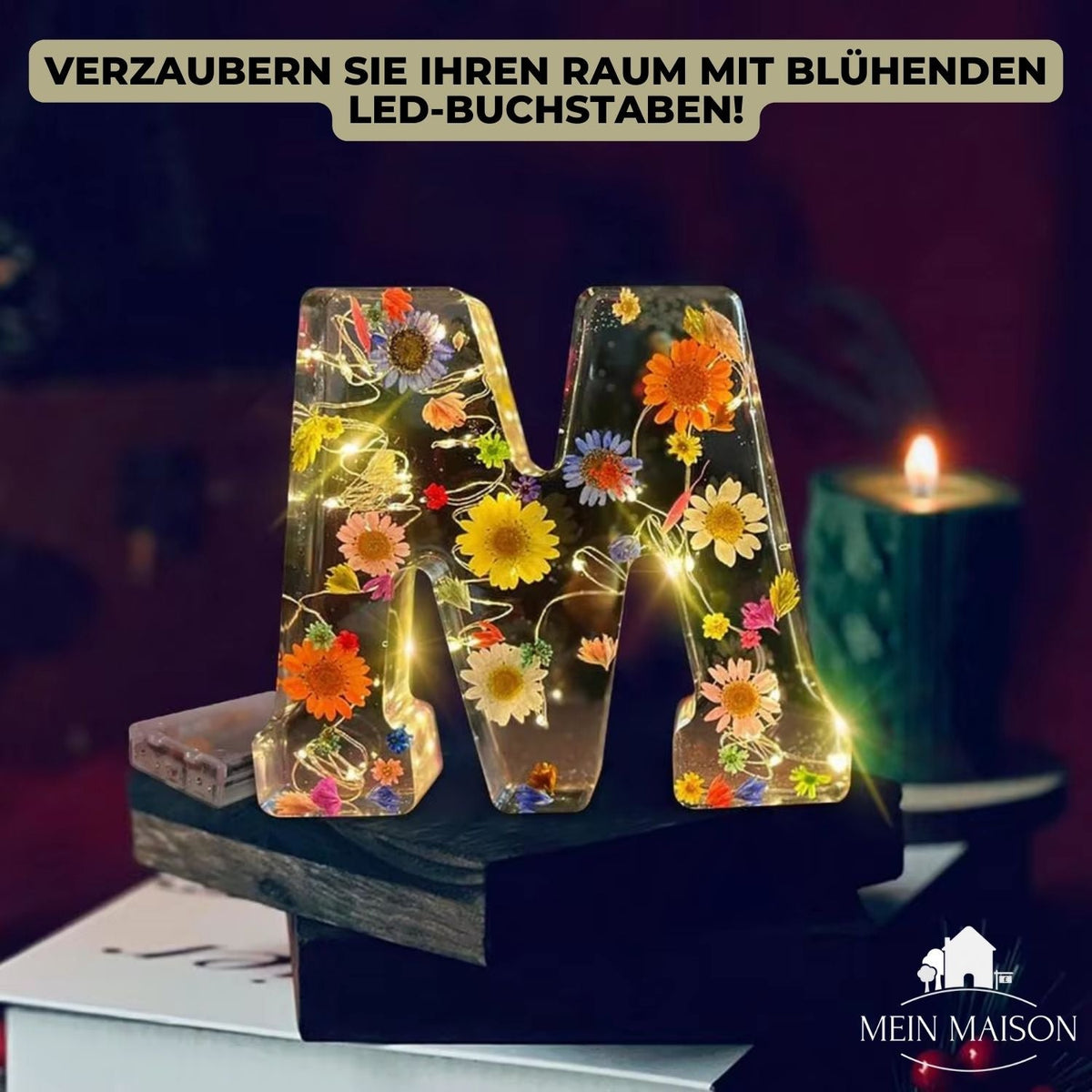 BloomLetter LED Resin Letter Lamp