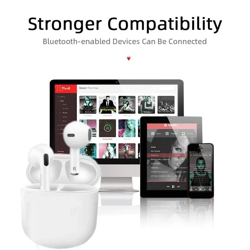 Bluetooth 9D Stereo Wireless Earbuds with HiFi Sound & Mic