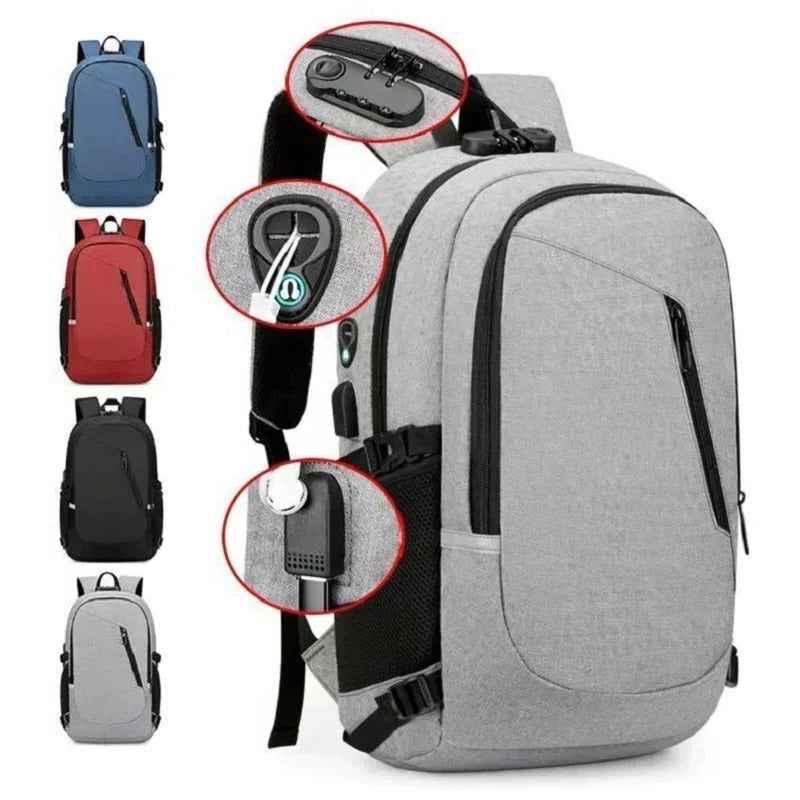 Anti-Theft Laptop Backpack with Password Lock – Waterproof Travel & Work Bag
