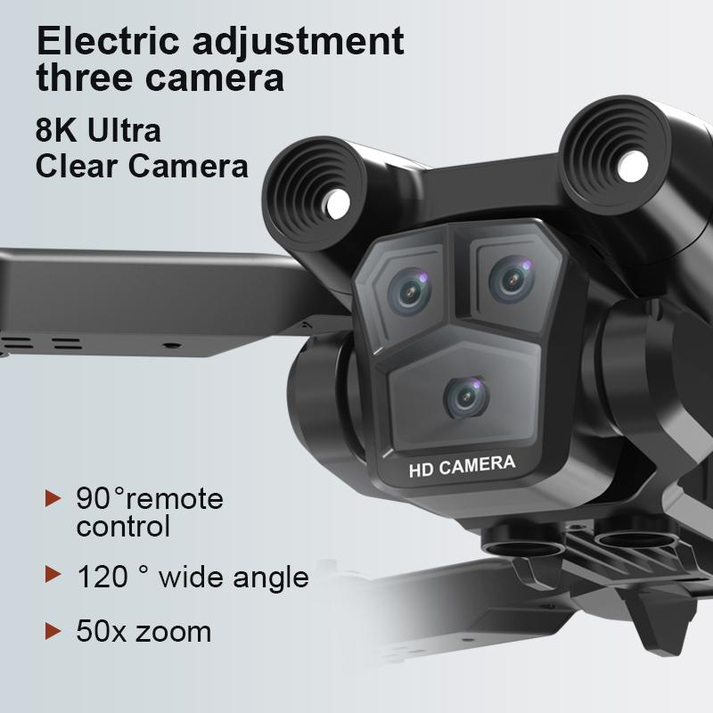 8K Foldable Drone with Triple HD Cameras
