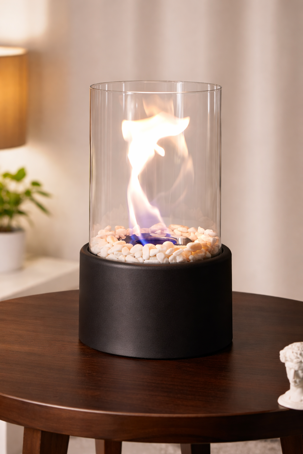 FlameVista Tabletop Ethanol Fireplace | Modern Indoor & Outdoor Mini Fire Pit