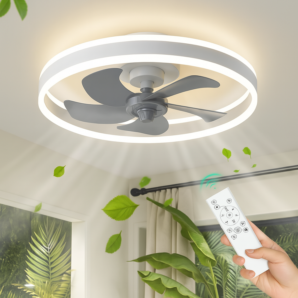 Ceiling Fan with Light and Remote Control