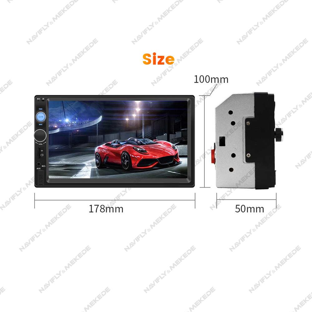 7" Touchscreen MP5 Car Stereo with Mirror Link & SWC