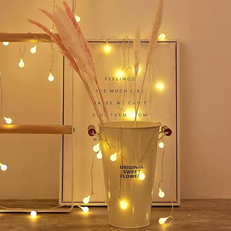 GlowLunara LED String Lights | Warm or Cool White Decorative Fairy Lights