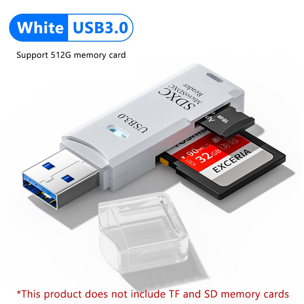 USB 3.0 Card Reader for Micro SD and TF Cards