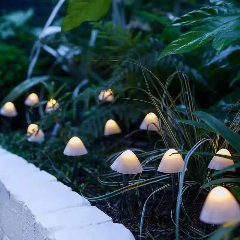MushGlow Solar Mushroom String Lights | Waterproof LED Garden Decor Lights