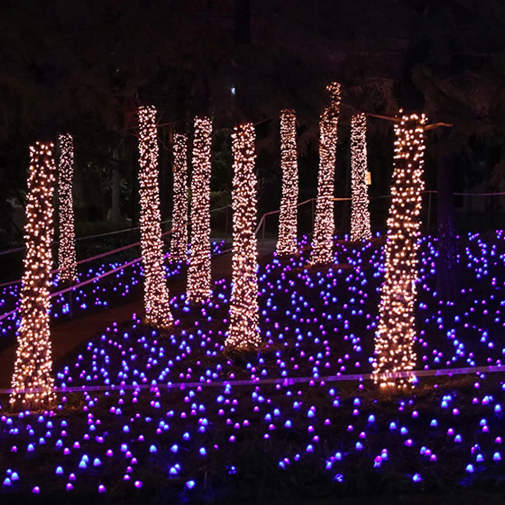 MushGlow Solar Mushroom String Lights | Waterproof LED Garden Decor Lights