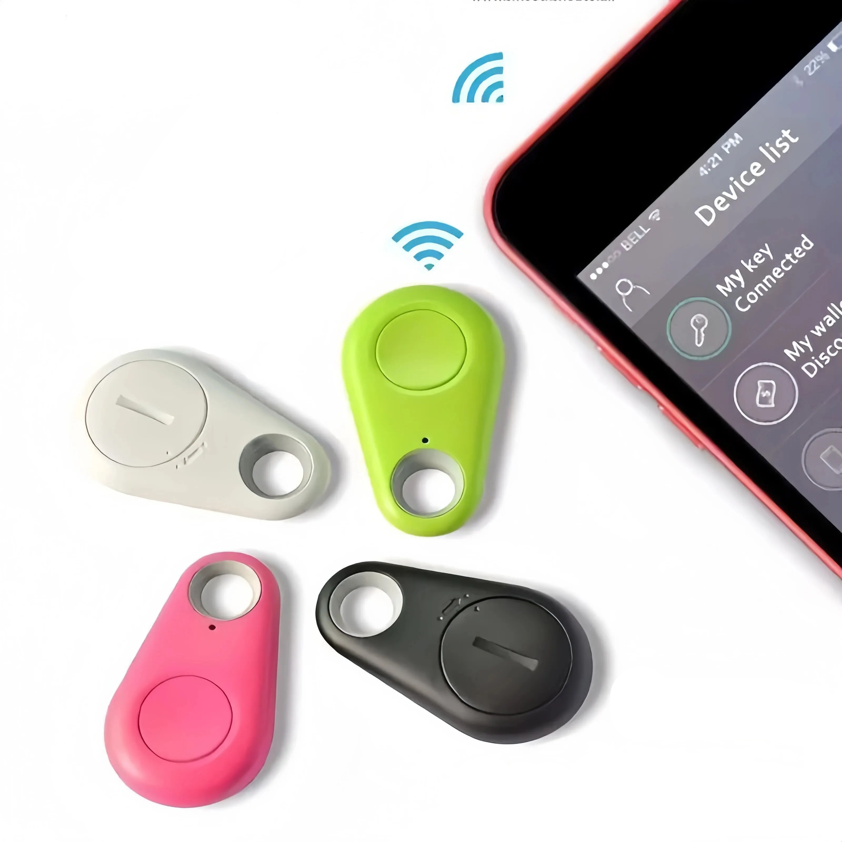 Mini Bluetooth GPS Tracker for Pets and Wallets