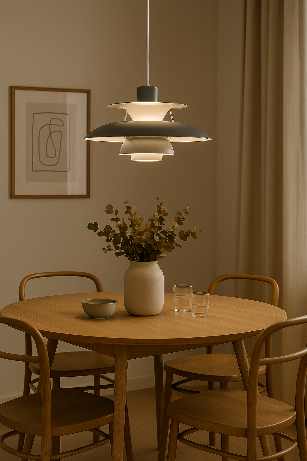 LumiRound LED Ceiling Light | Dimmable Modern Ceiling Lamp for Living Room & Office