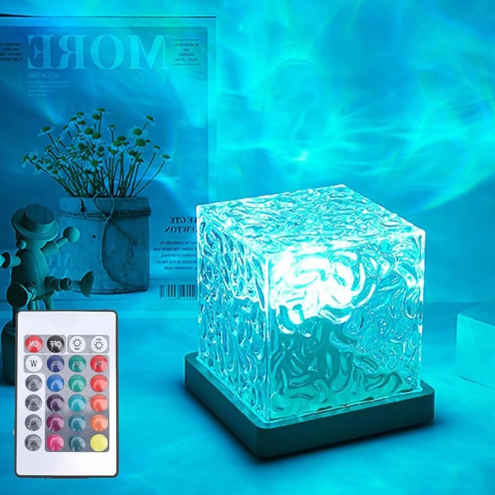 Ocean Wave Projector Light – 16 Color Aurora Glow LED Lamp