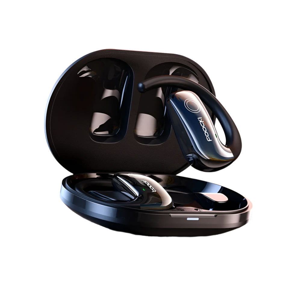 Open-Ear Wireless Earphones – Bluetooth 5.3, Waterproof Sports Headset with Mic