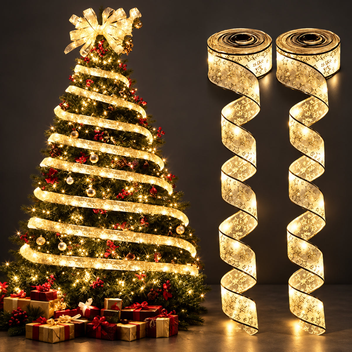 Light Up Christmas Ribbon