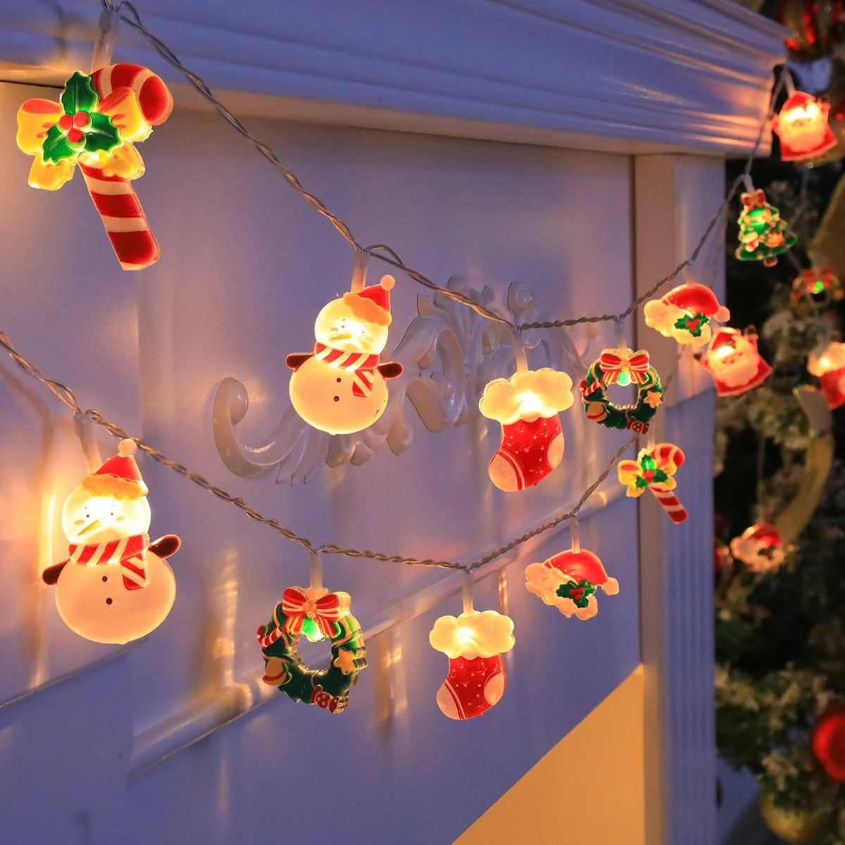 Festive Character String Lights - WARM WHITE / 1.5M10LED