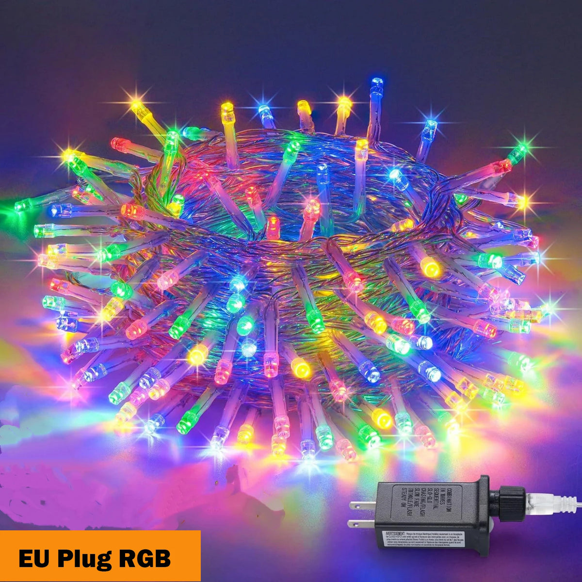 Outdoor LED String Lights - EU Plug RGB / 100M 800LED