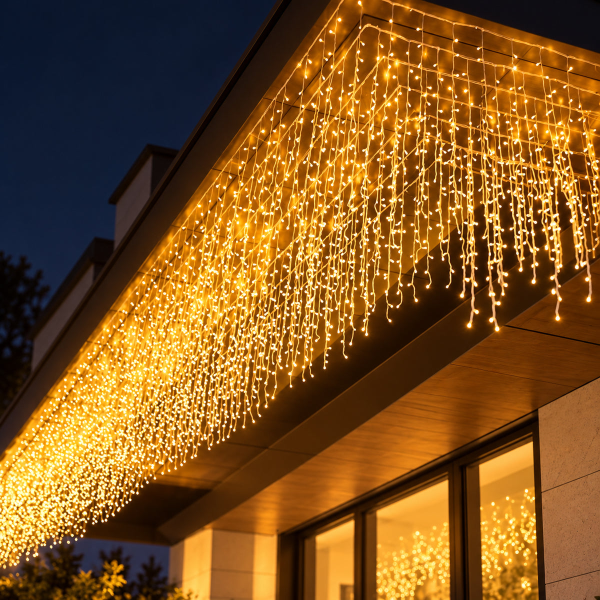Solar Eaves Icicle Lights