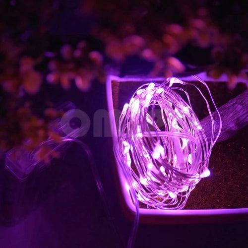 Battery Copper String Lights - Pink / 3M 30LEDS
