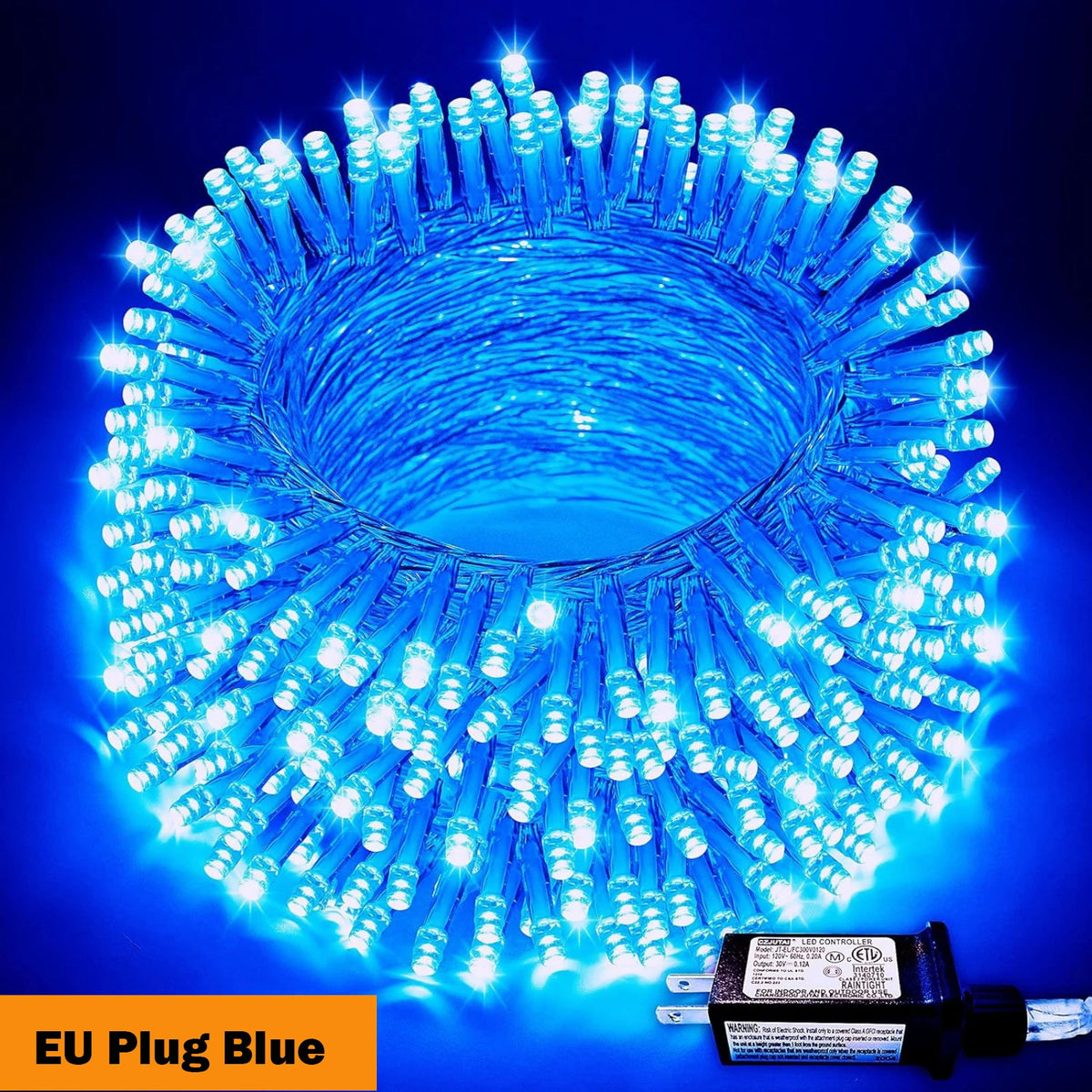 Outdoor LED String Lights - EU Plug Blue / 10M 100LED