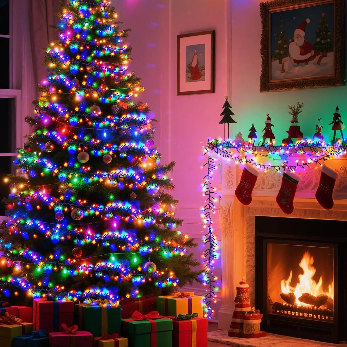 Long Christmas Cluster Lights