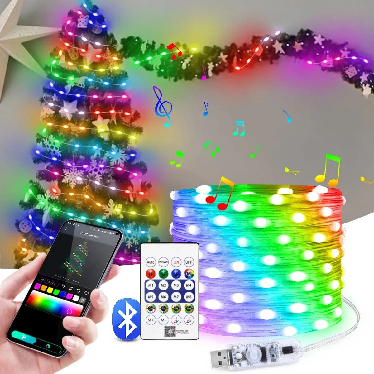 RGBIC Music String Lights - RGBIC / 5M50LEDS