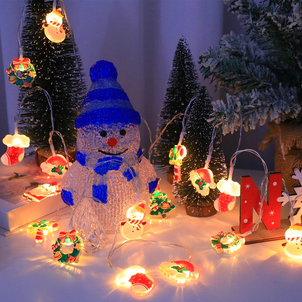 Festive Character String Lights