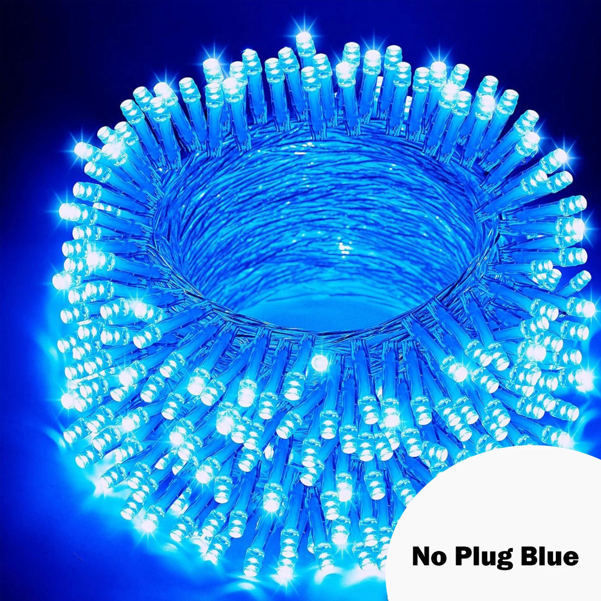 Outdoor LED String Lights - No Plug Blue / 10M 100LED