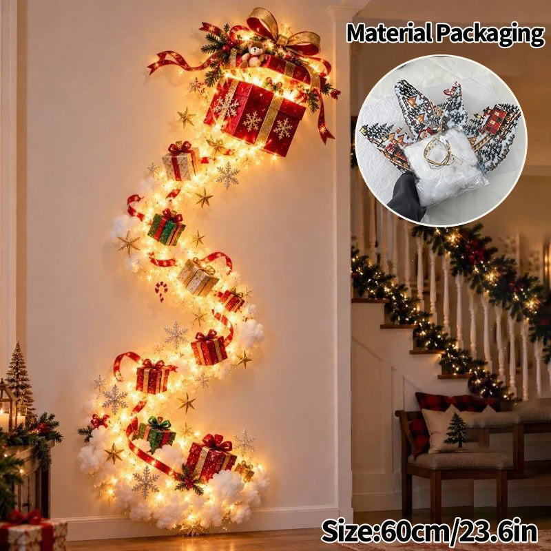 Santa Sleigh Wall Light - S5