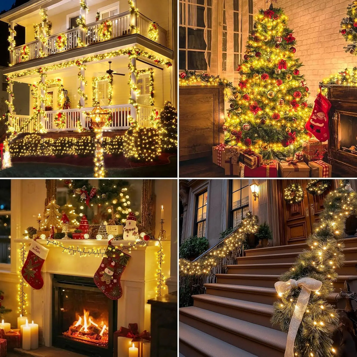 Long Christmas Cluster Lights