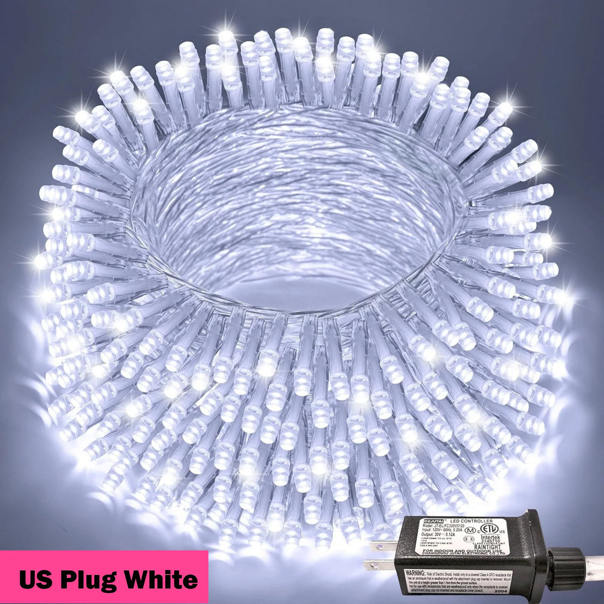 Outdoor LED String Lights - US Plug White / 10M 100LED