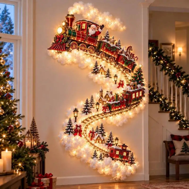 Santa Sleigh Wall Light