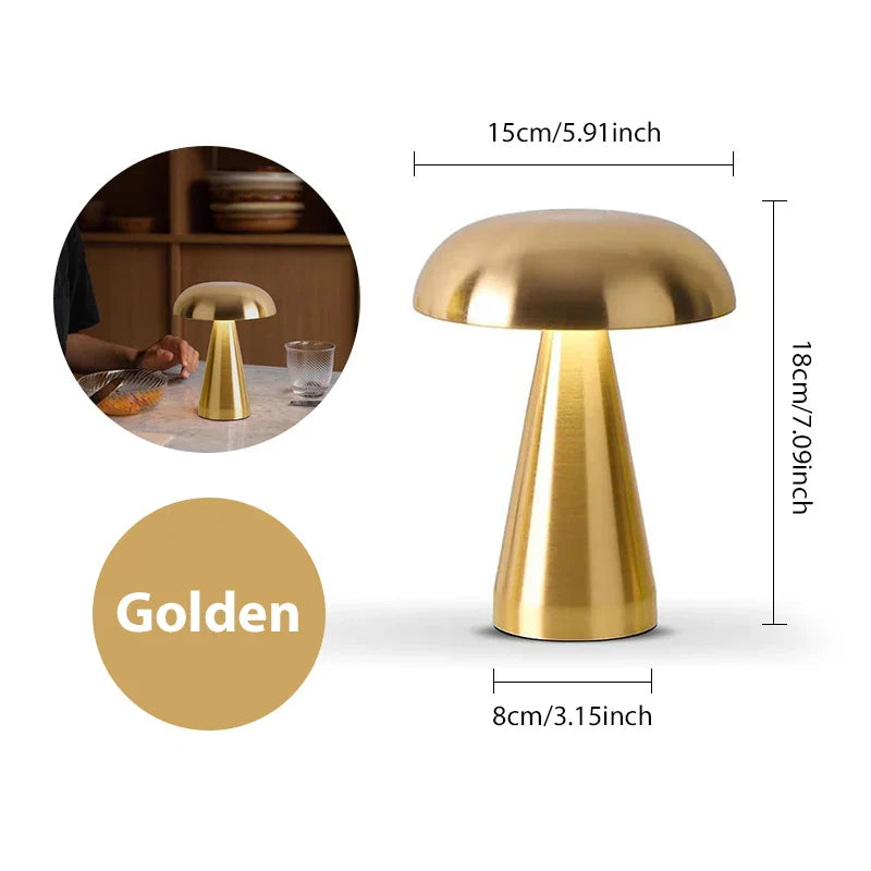 GlowMush Retro Mushroom Table Lamp