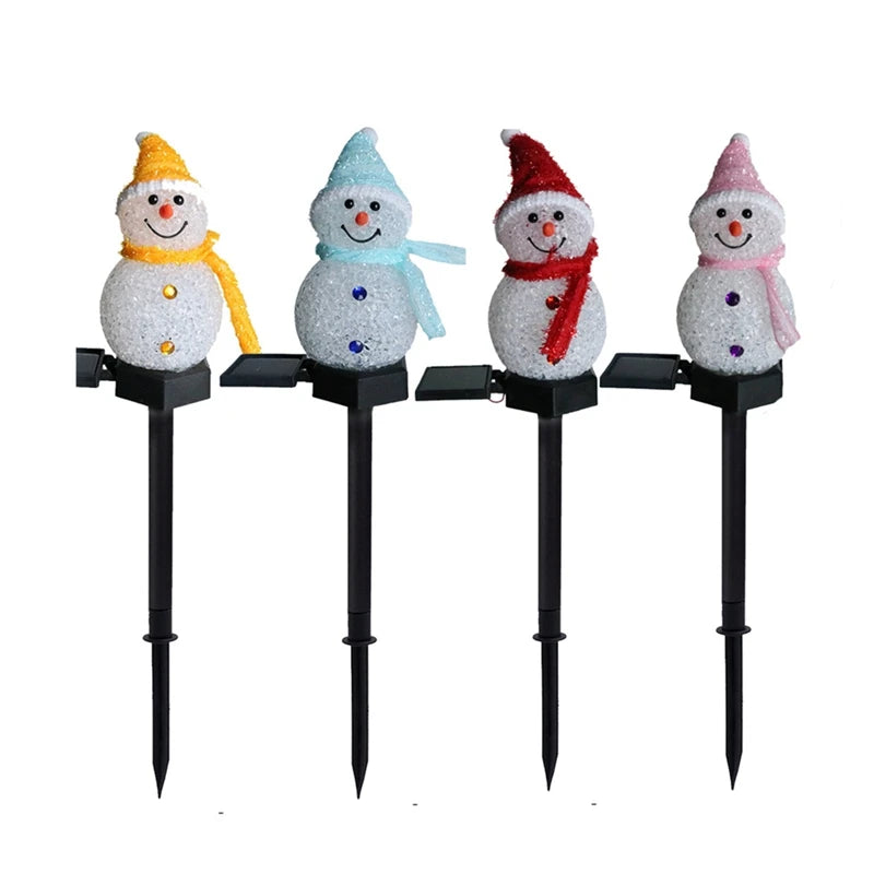 Solar Snowman Stakes