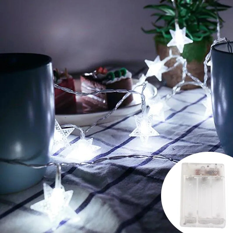 Star LED Fairy Lights - Cool white / 1.5M 10 LED