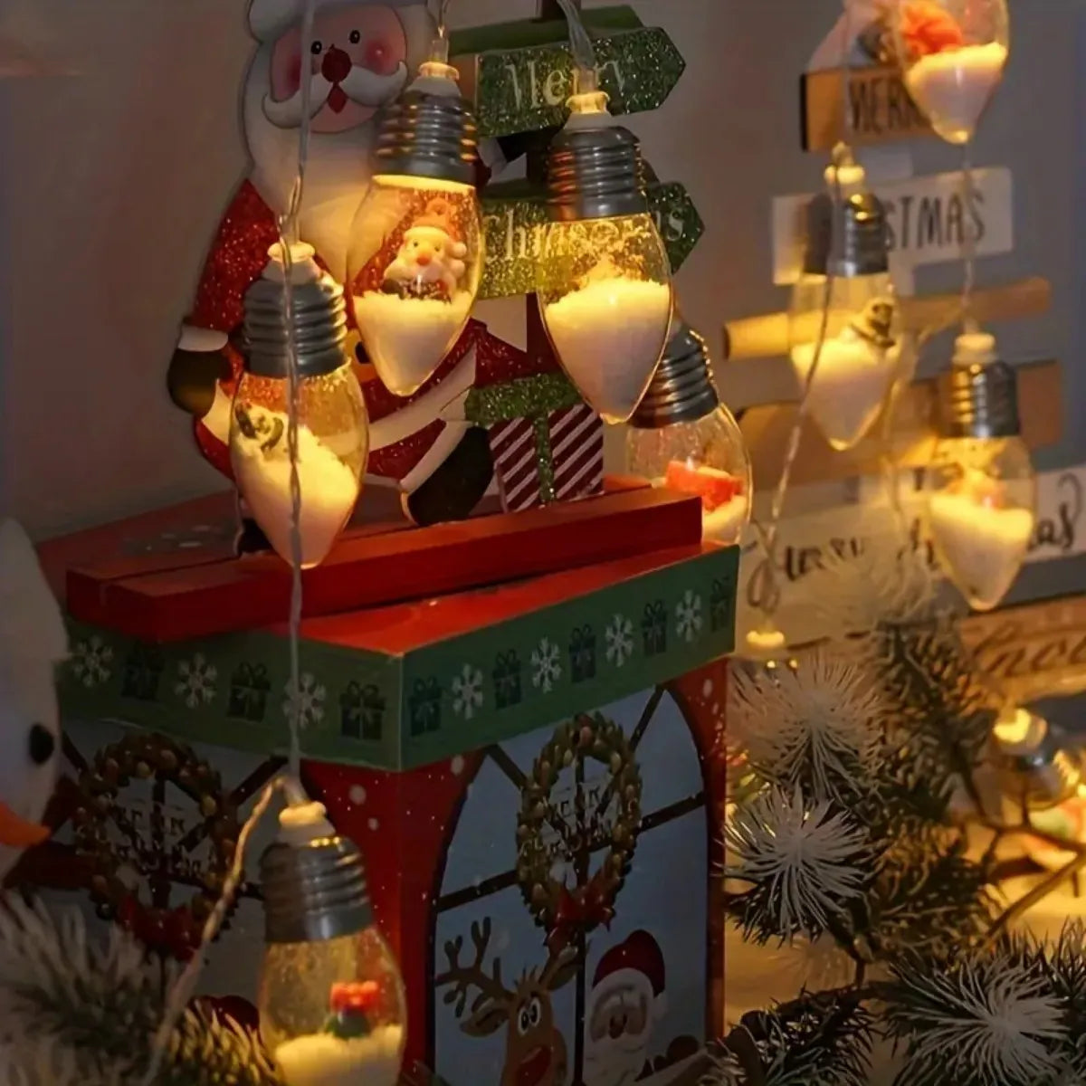 Christmas Snowball Globe Lights