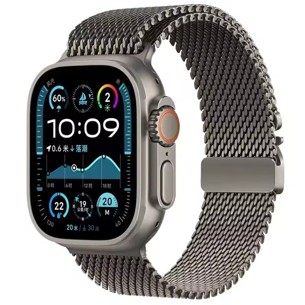 Titanium Milanese Loop Strap for Apple Watch