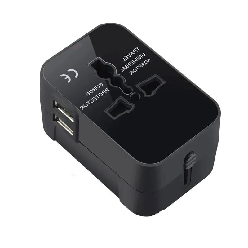 Universal Travel Adapter with USB and AC Outlets