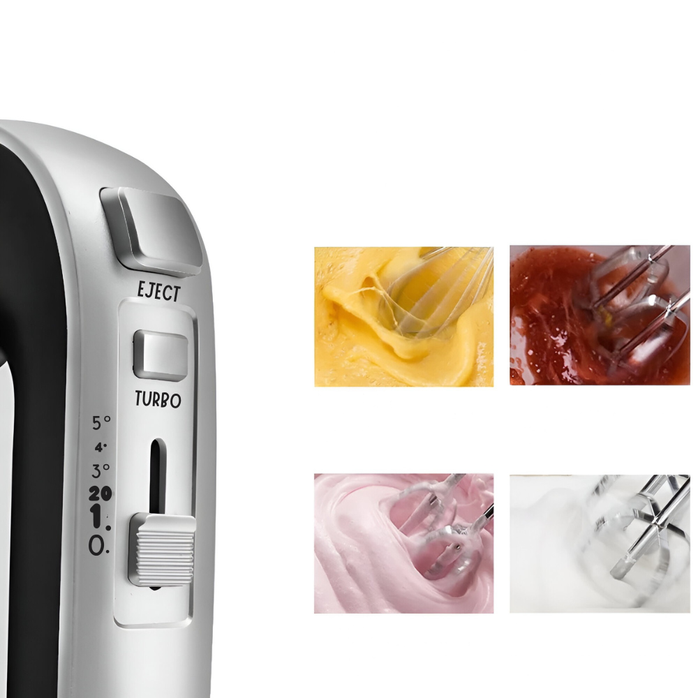 800W Electric Hand Mixer Stainless Steel Beaters