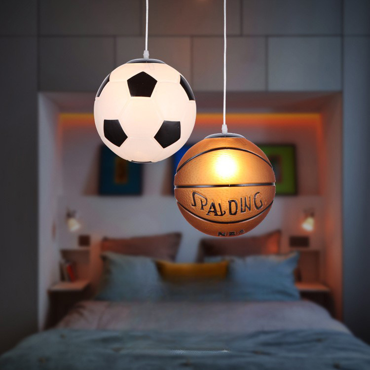 DreamBall LED Ceiling Light | Kids’ Football-Themed Glass Ceiling Lamp