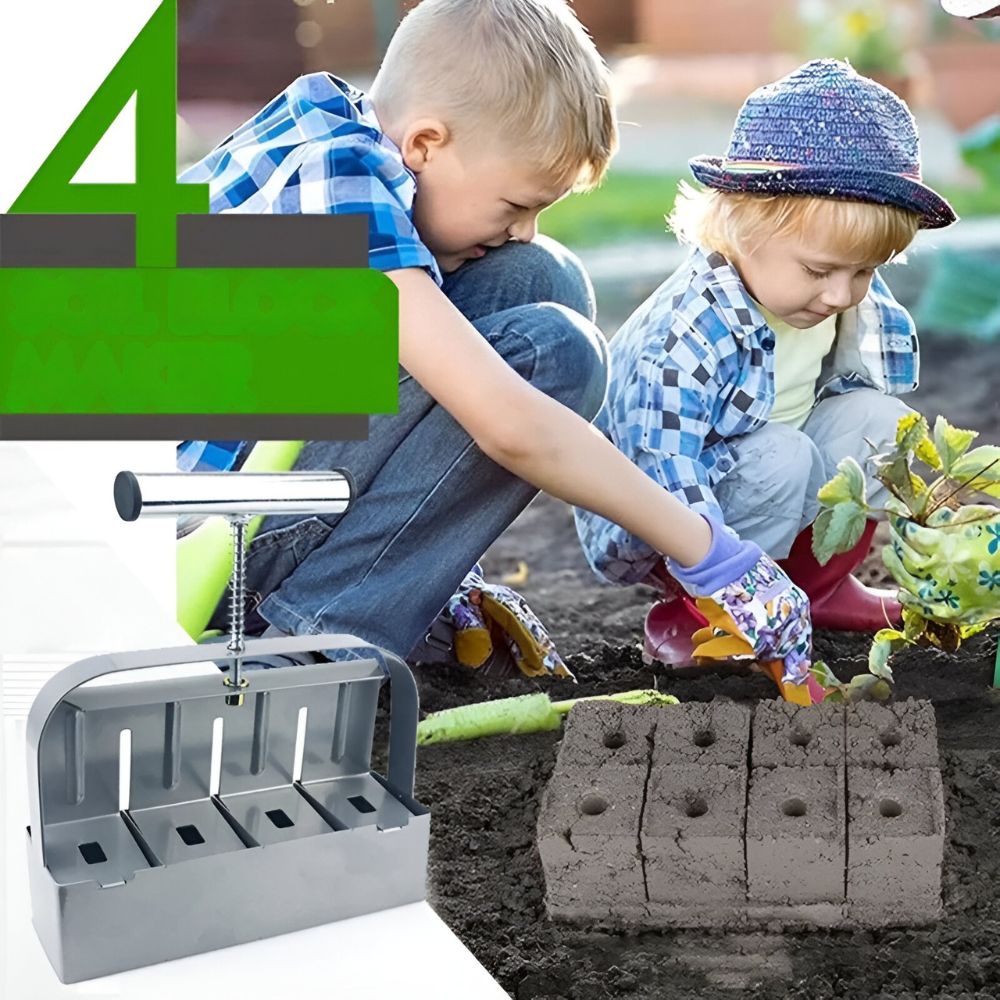 Handheld Soil Block Maker Eco-Friendly Seedling Tool