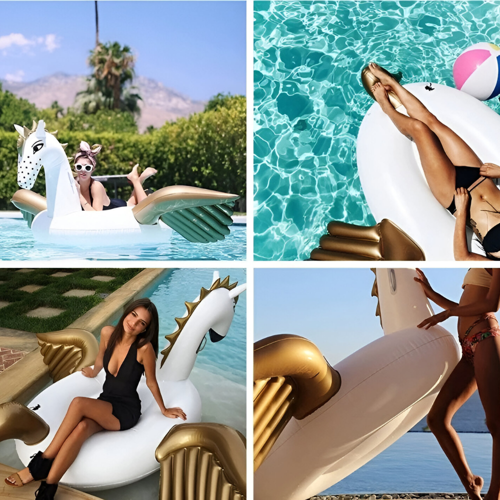 Giant Inflatable Unicorn Pool Float XXL Swim Island