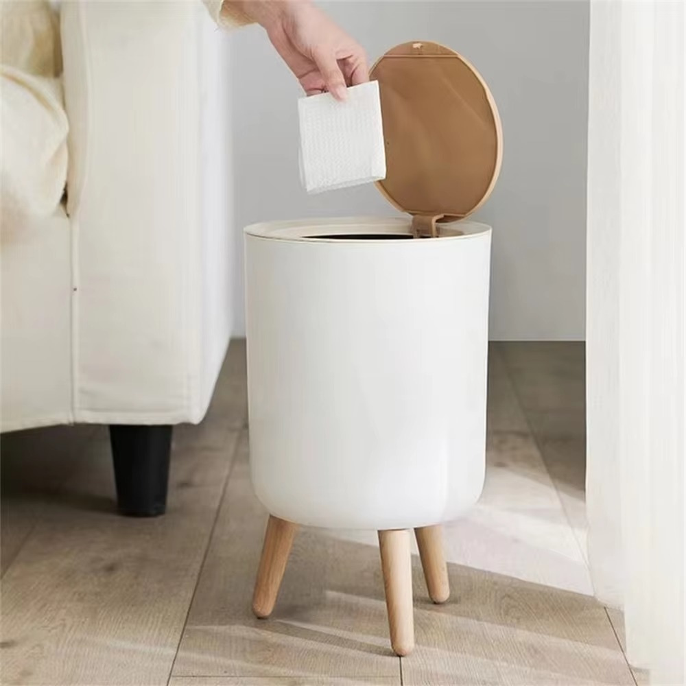 Foot Pedal Trash Can Odor-Sealed Hygienic Bin