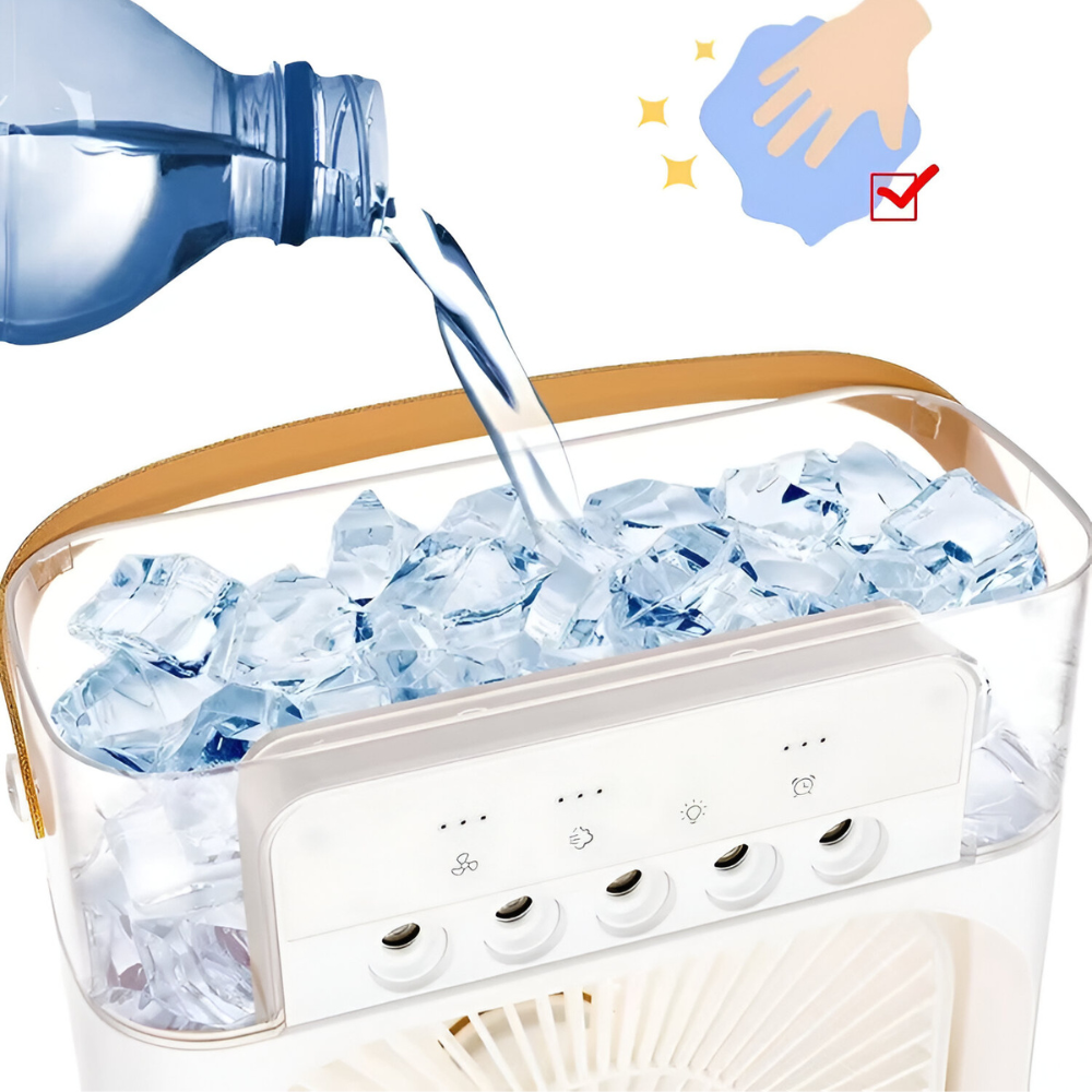 Portable Intelligent Air Cooler Compact Quiet Cooling Fan