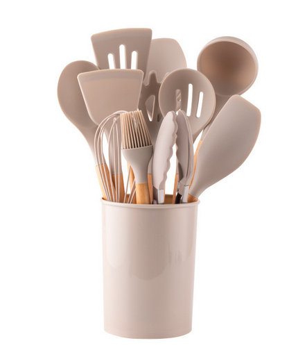 EcoSilk Silicone Utensil Set | 12-Piece Heat-Resistant Kitchen Tools