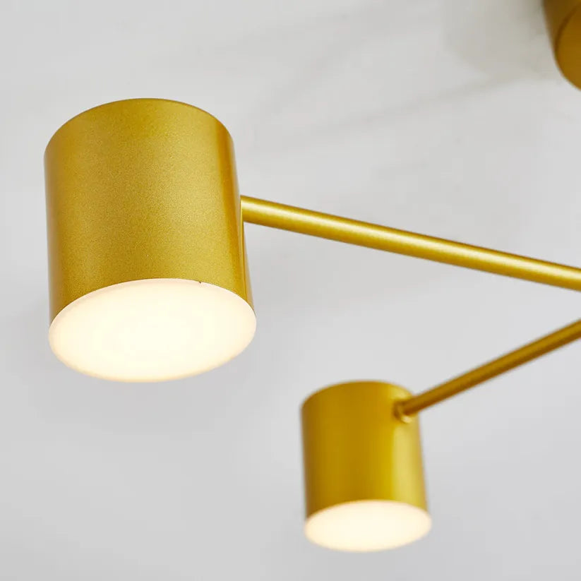 LumiAxis 6-Light Ceiling Light | Modern Adjustable Living Room Fixture
